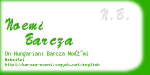 noemi barcza business card